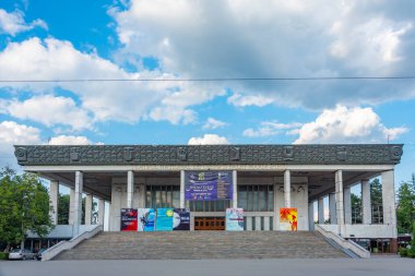 Chisinau, Moldova, 23 Ağustos 2023: Maria Biesu Ulusal Opera ve Bale Tiyatrosu, Moldova