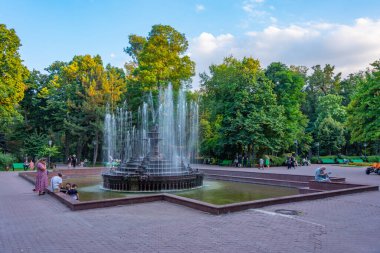 Chisinau, Moldova, 23 Ağustos 2023: Moldova başkenti Chisinau 'daki Büyük Central Park