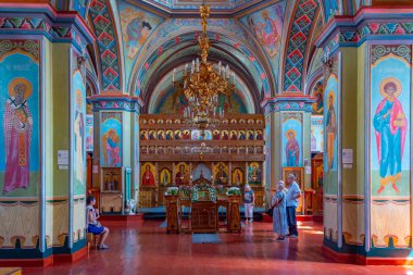 Chitcani, Moldova, 24 Ağustos 2023: Moldova Tiraspol yakınlarındaki Noul Neamt Manastırı