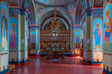 Chitcani, Moldova, 24 Ağustos 2023: Moldova Tiraspol yakınlarındaki Noul Neamt Manastırı