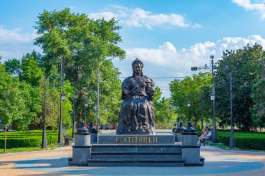Tiraspol, Moldova, 24 Ağustos 2023: Iraspol, Moldova 'da II. Catherine Heykeli