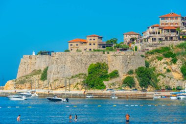 Ulcinj, Karadağ, 7 Temmuz 2023: Karadağ 'ın Ulcinj kentinde yaz günü