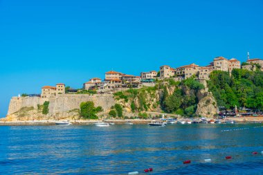 Ulcinj, Karadağ, 7 Temmuz 2023: Karadağ 'ın Ulcinj kentindeki Kalaja kalesi