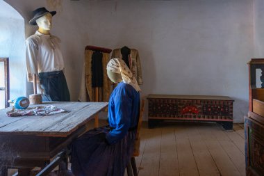 Biertan, Romanya, 15 Ağustos 2023: Romanya 'nın Biertan köyündeki Güçlendirilmiş Kilise Müzesi