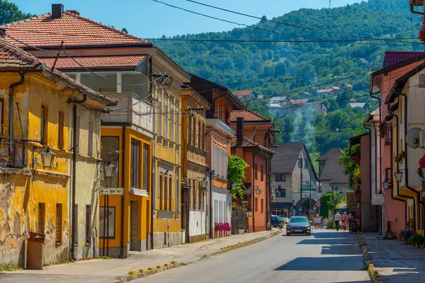Travnik Bośnia Hercegowina Lipca 2023 Ulica Starym Mieście Travnik Bośnia — Zdjęcie stockowe