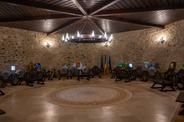 Fagaras Rumunsko Srpna 2023 Interiér Citadely Fagaras Rumunsku — Stock fotografie