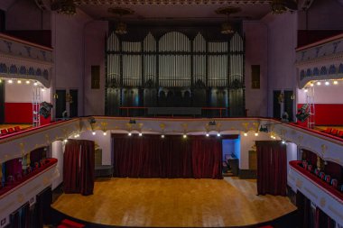 Targu Mures, Romanya, 18 Ağustos 2023: Targu Mures Kültür Sarayı, Romanya