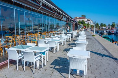 Constanta, Romania, August 20, 2023: Sunny day at the marina in Constanta, Romania clipart