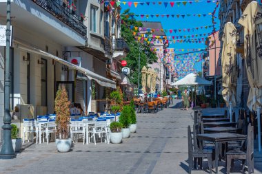 Köstence, Romanya, 20 Ağustos 2023: Romanya 'nın Köstence kentinde yaz günü