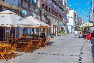 Köstence, Romanya, 20 Ağustos 2023: Romanya 'nın Köstence kentinde yaz günü