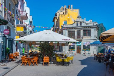 Köstence, Romanya, 20 Ağustos 2023: Romanya 'nın Köstence kentinde yaz günü