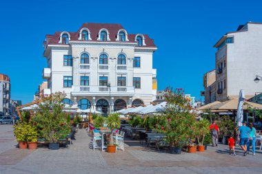 Köstence, Romanya, 20 Ağustos 2023: Romanya 'nın Köstence kentinde yaz günü