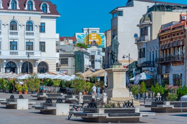 Constanta, Romania, August 20, 2023: Summer day at the old town in Constanta, Romania clipart