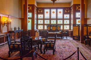 Bükreş, Romanya, 22 Ağustos 2023: Romanya 'nın Bükreş kentindeki Cotroceni Ulusal Müzesi