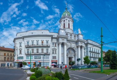 Arad, Romanya, 10 Ağustos 2023: Romanya 'nın Arad kentindeki Padua Kilisesi' nden Aziz Anthony