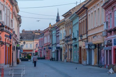 Novi Sad, Sırbistan, 24 Temmuz 2023: Sırp kenti Novi Sad 'ın merkezinde sokak