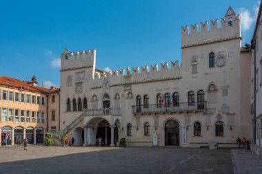 Koper, Slovenya, 23 Haziran 2023: Slovenya 'nın Koper kentinde Praetorian Sarayı