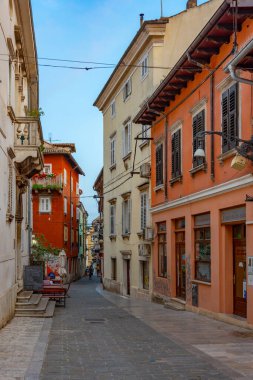 Koper, Slovenya, 23 Haziran 2023: Slovenya 'nın Koper ilçesinin merkezinde Cevljarska Caddesi