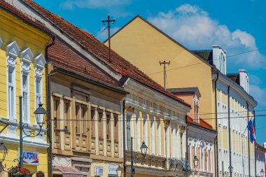 Brezice, Slovenya, 25 Haziran 2023: Slovenya 'nın Brezice köyündeki eski evler