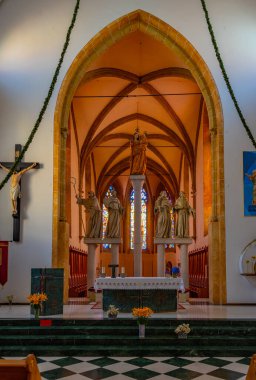 Ptuj, Slovenya, 26 Haziran 2023: Slovenya 'nın Ptuj kentinde bulunan Aziz Peter ve Paul Manastırı