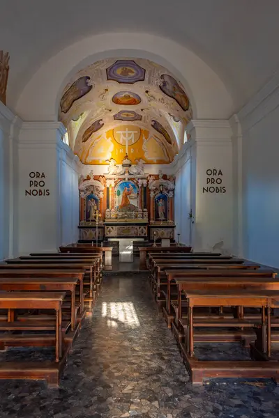 Кобарид Словения Июня 2023 Года Церковь Святого Антония Оссуаре Итальянских — стоковое фото
