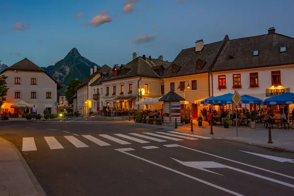 Bovec Slowenien Juni 2023 Straße Historischen Zentrum Von Bovec Slowenien — Stockfoto