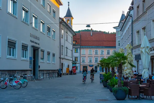 Kranj Slowenien Juni 2023 Straße Historischen Zentrum Von Kranj Slowenien — Stockfoto