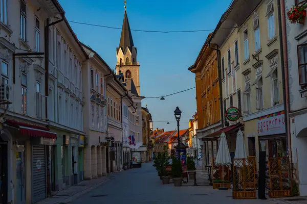 Kranj Eslovenia Junio 2023 Calle Centro Histórico Kranj Eslovenia — Foto de Stock