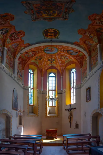リュブリャナ スロベニア 2023年6月18日 スロベニアのリュブリャナ城内部の礼拝堂 — ストック写真