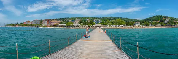 Portoroz Slovenia June 2023 Luxurious Hotels Slovenian Holiday Resort Town — Stock Photo, Image