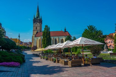 Presov, Slovakya, 15 Temmuz 2024: Presov, Slovakya 'nın merkezindeki Saint Nicholas Katedrali.