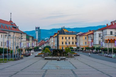 Banska Bystrica, Slovakya, 17 Temmuz 2024: Slovak ulusal ayaklanma meydanı, Slovakya. IMAGE