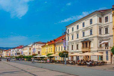 Banska Bystrica, Slovakya, 17 Temmuz 2024: Slovakya Ulusal Ayaklanma Meydanı, Slovakya