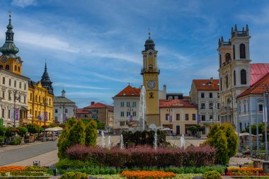 Banska Bystrica, Slovakya, 17 Temmuz 2024: Slovakya Ulusal Ayaklanma Meydanı, Slovakya
