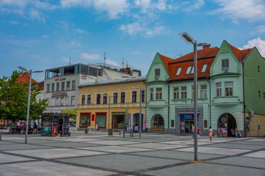 Zvolen, Slovakya, 17 Temmuz 2024: Slovakya Ulusal Ayaklanma Meydanı Panoraması