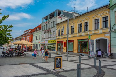 Zvolen, Slovakya, 17 Temmuz 2024: Slovakya Ulusal Ayaklanma Meydanı Panoraması