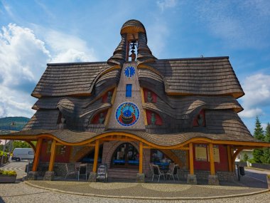 Stara Bystrica, Slovakya, 23 Temmuz 2024: Slovakya astrolojik saati Stara Bystrica, Slovakya.