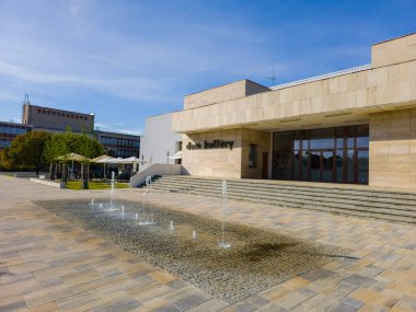 Topolcany, Slovakya, 23 Temmuz 2024: Topolcany, Slovakya Kültür Evi.