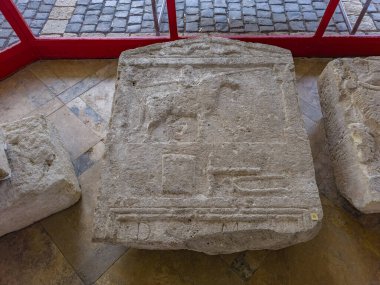 Rusovce, Slovakya, 25 Temmuz 2024: Slovakya 'da antik Gerulata Müzesi.