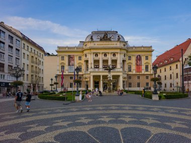 Bratislava, Slovakya, 25 Temmuz 2024: Slovakya Ulusal Tiyatrosu Bratislava, Slovakya.
