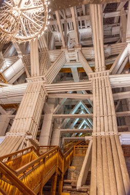 Wieliczka, Polonya, 29 Mart 2024: Poland.IMAGE Wieliczka tuz madenindeki kilise