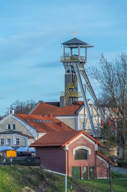 Wieliczka, Polonya, 29 Mart 2024: Wieliczka tuz madenlerindeki Danilowicza Şaftı.