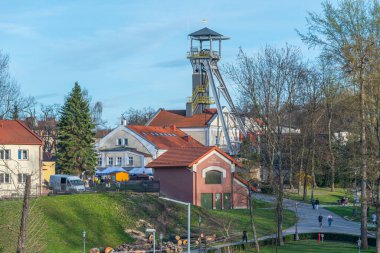 Wieliczka, Polonya, 29 Mart 2024: Wieliczka tuz madenlerindeki Danilowicza Şaftı.