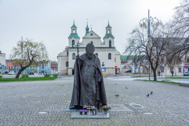 Czestochowa, Polonya, 31 Mart 2024: Czestochowa, Poland.IMAGE 'deki Kutsal Zygmunt Kilisesi