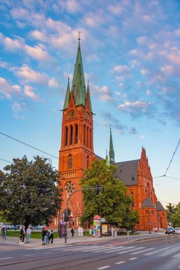 Torun, Polonya, 10 Ağustos 2024: Roma Katolik Kilisesi Torun, Poland.IMAGE