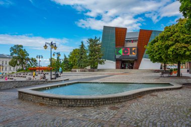 Kwidzyn, Polonya, 11 Ağustos 2024: Poland.IMAGE 'deki Kwidzyn Kültür Merkezi