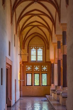 Malbork, Polonya, 11 Ağustos 2024: Poland.IMAGE 'deki Malbork şatosunun içi