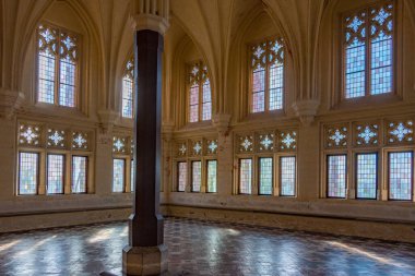 Malbork, Polonya, 11 Ağustos 2024: Poland.IMAGE 'deki Malbork şatosunun içi