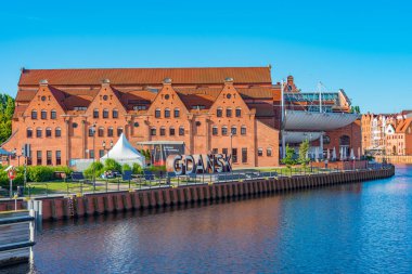 Gdansk, Polonya, 12 Ağustos 2024: Polonya Baltık Filarmonisi Gdansk, Poland.IMAGE