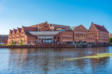 Gdansk, Polonya, 12 Ağustos 2024: Polonya Baltık Filarmonisi Gdansk, Poland.IMAGE